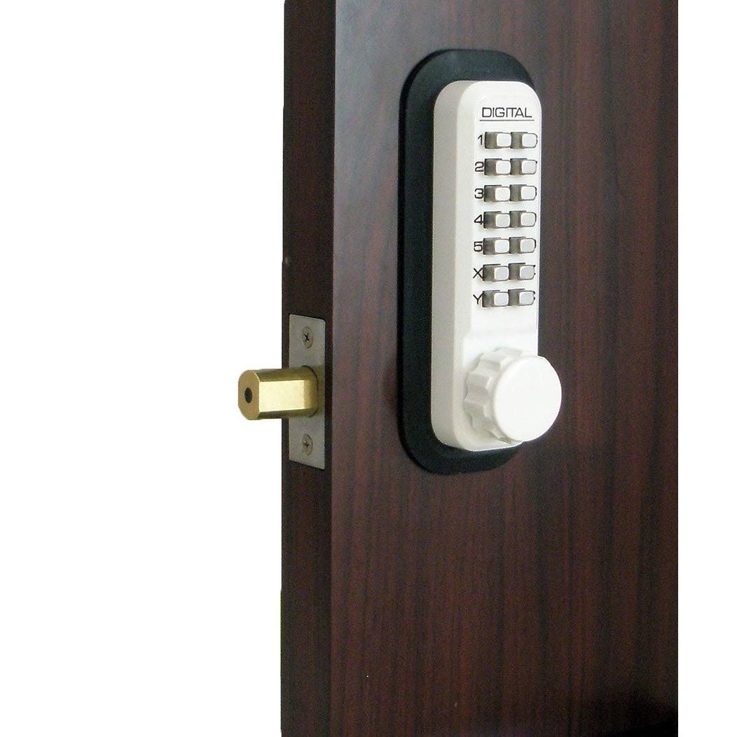 White Mechanical Keyless Double Sided Deadbolt X188