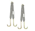 (2 Pack) Tow Straps V Bridle 3" x 24" w/ 15" Long Shank J Hooks 5400 lbs Working Load Y367819