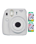 Smokey White Instant Film Camera with 40 Sheets of Instant Film W37023