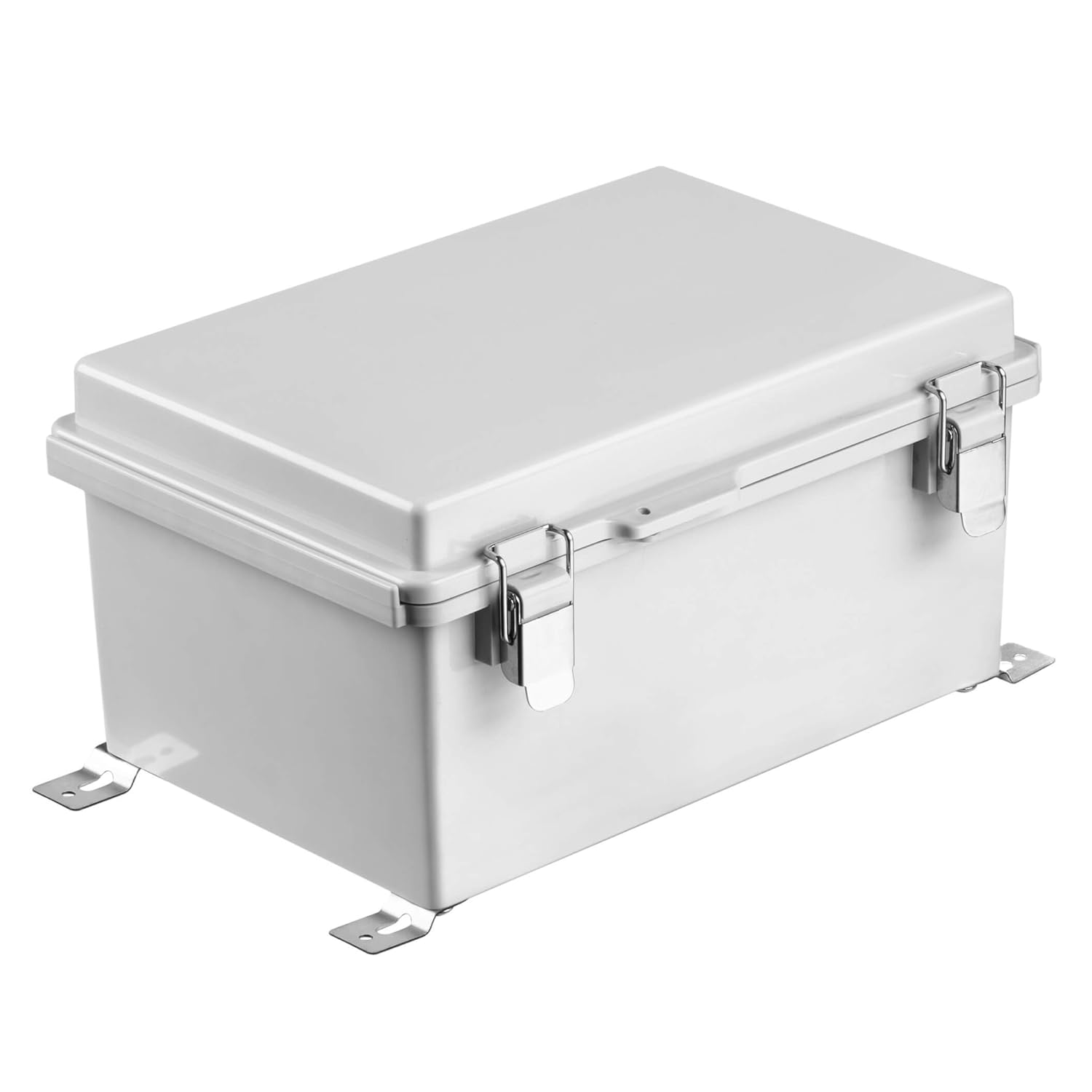 IP67 Waterproof Plastic Junction Box with Hinged Cover and Mounting Plate P375303