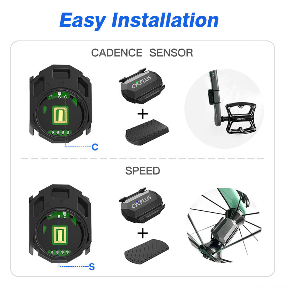 Wireless ANT+ BT Bike Speed/Cadence Sensor U8080