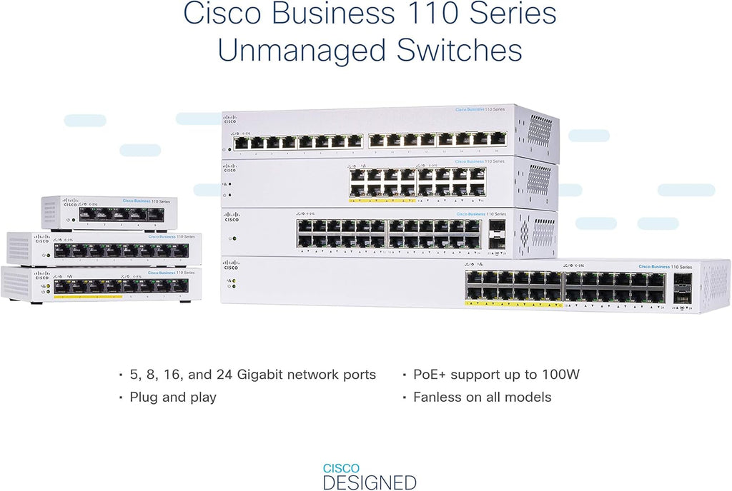 8 Port GE Unmanaged Switch with Partial PoE M295337