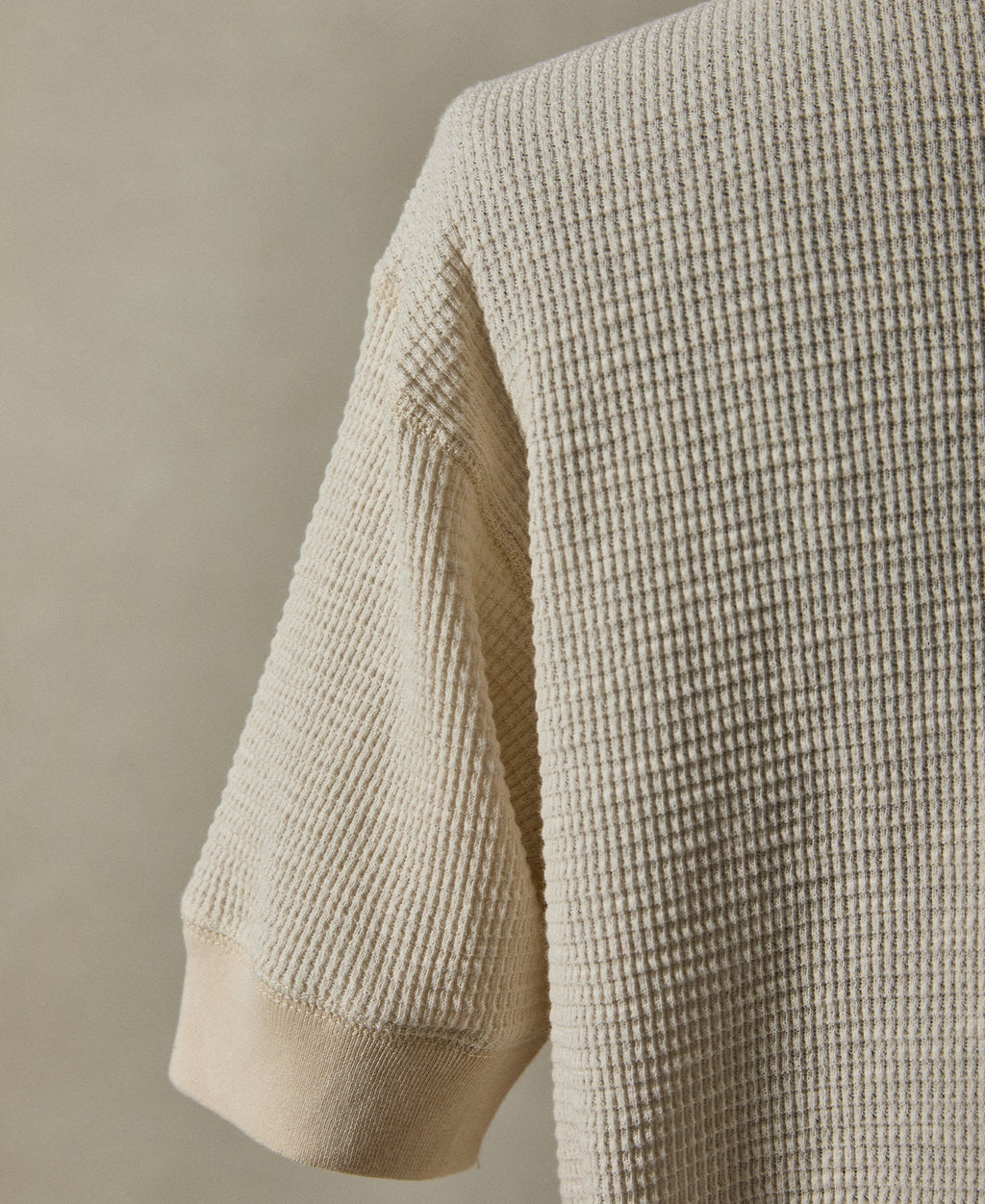 Honeycomb Waffle Knit T-Shirt